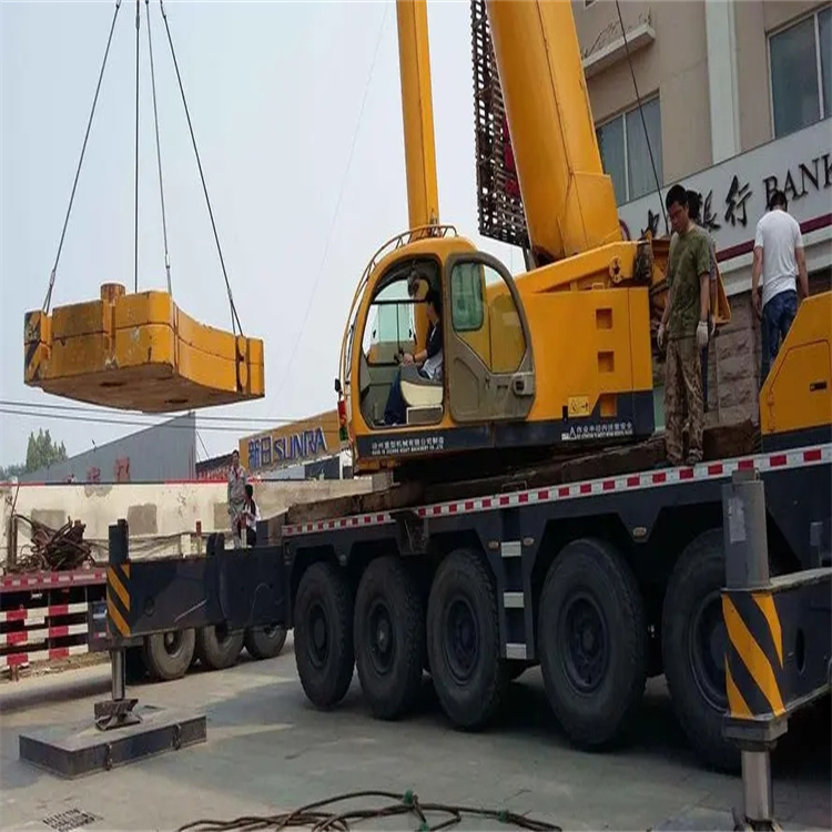 偃师当地吊车出租|机器吊装|75吨|工厂搬迁服务